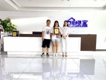 熱烈祝賀高總夫婦簽約創(chuàng)綠家河北省張家口市區(qū)級代理！
